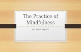 The Practice of Mindfulness By: Sarah Begoun. Definition of Mindfulness Paying attention on purpose, in the present moment, and nonjudgmentally, to the.