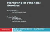 Marketing of Financial Services Dubai Islamic Bank – Consumer Products Term Report Presented To: Prof Muddassir Niazi Presented By: Ayesha Khan Zohaib.