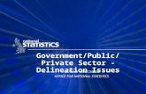 Government/Public/Private Sector - Delineation Issues GRAHAM JENKINSON OFFICE FOR NATIONAL STATISTICS.