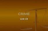CRIME Unit 19. Preview 1. Definition 1. Definition 2. Purpose of criminal law 2. Purpose of criminal law 3. Classification of offences 3. Classification.