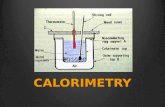 Calorimetry is the technological process of measuring energy changes of an isolated system called a calorimeter Calorimetry is the technological process.