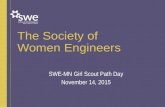 The Society of Women Engineers SWE-MN Girl Scout Path Day November 14, 2015.