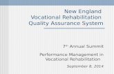 New England Vocational Rehabilitation Quality Assurance System 7 th Annual Summit Performance Management in Vocational Rehabilitation September 8, 2014.