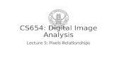 CS654: Digital Image Analysis Lecture 5: Pixels Relationships.