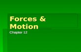 Forces & Motion Chapter 12 Force  Force  a push or pull that one body exerts on another  What forces are being exerted on the football? F kick F grav.