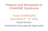 Posture and Movement in CHARGE Syndrome Texas CHARGERS November 6 th - 8 th 2015 David Brown Deaf-blind Educational Specialist.