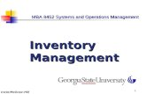 Irwin/McGraw-Hill 1 MBA 8452 Systems and Operations Management MBA 8452 Systems and Operations Management Inventory Management.