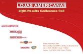 2Q06 Results Conference Call Friday, August 11, 2006 Time: 11:30 a.m. (US EST) / 12:30 p.m. (Brasilia Time) Tel: +1 (973) 935-8893 / Code: 7715040 Replay: