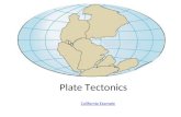 Plate Tectonics California Example. Plate Tectonics Greek – “tektonikos” of a builder Pieces of the lithosphere that move around Each plate has a name.