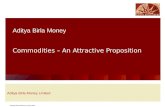 Copyright Aditya Birla Nuvo Limited 2008 Aditya Birla Money Commodities – An Attractive Proposition Aditya Birla Money Limited.