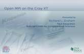 Presented by Open MPI on the Cray XT Richard L. Graham Tech Integration National Center for Computational Sciences.