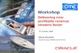 Oracle ConfidentialSaturday, 12 December 2015 Page 1 Delivering new profitable revenue streams faster Steve Dunwell Oracle Europe, Middle East & Africa.