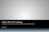 W&L Page 1 CCNA 200-120 CCNA 200-120 Training 2.4 Verify network status and switch operation using basic utilities such as Jose Luis Flores / Amel Walkinshaw.