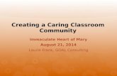 Immaculate Heart of Mary August 21, 2014 Laurie Frank, GOAL Consulting.