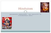 BRAHMAN (MONISM): ALL REALITY IS ULTIMATELY ONE! Hinduism.
