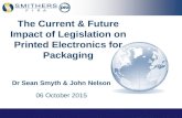 Impact of Legislation on Printed Electronics for Packaging The Current & Future Impact of Legislation on Printed Electronics for Packaging Dr Sean Smyth.