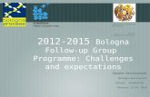 2012-2015 Bologna Follow-up Group Programme: Challenges and expectations Gayane Harutyunyan Bologna Secretariat Astana, Kazakhstan February 13-14, 2014.