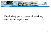 1 Exploring your role and working with other agencies.