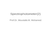 Spectrophotometer(2) Prof.Dr. Moustafa M. Mohamed.