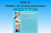 Unit 5: States of Consciousness. Unit 05 - Overview Understanding Consciousness and HypnosisUnderstanding Consciousness and Hypnosis Sleep Patterns and.