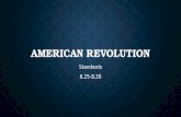 AMERICAN REVOLUTION Standards8.25-8.26. JOHN ADAMS Second President after earlier serving as 1 st Vice President Second President after earlier serving.