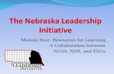 Module Four: Resources for Learning A Collaboration between NCSA, NDE, and ESUs.