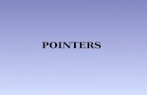 Pointers It provides a way of accessing a variable without referring to its name. The mechanism used for this is the address of the variable.