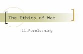 The Ethics of War 11.Forelesning. ”What if an international terrorist planted a nuclear bomb somewhere in Manhattan, set to go off in an hour and kill.