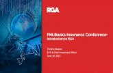 1 FHLBanks Insurance Conference: Introduction to RGA Timothy Matson EVP & Chief Investment Officer June 16, 2015.