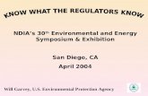 NDIA’s 30 th Environmental and Energy Symposium & Exhibition San Diego, CA April 2004 Will Garvey, U.S. Environmental Protection Agency.
