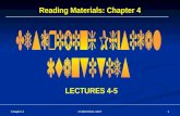 Chapter 4 1CHEM ENG 1007 Reading Materials: Chapter 4 LECTURES 4-5.
