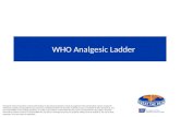 WHO Analgesic Ladder Disclaimer: This presentation contains information on the general principles of pain management. This presentation cannot account.