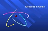 1 Electrons in Atoms. 2 Have you even wondered why different atoms absorb and emit light of different colors? The transition of electrons within sublevels.