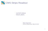 1 Mark Raymond ACES Workshop, March 2014 CMS Strips Readout current status future plans.