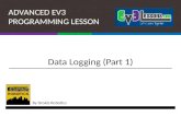 ADVANCED EV3 PROGRAMMING LESSON By Droids Robotics Data Logging (Part 1)
