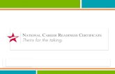 NCRC: What is it? A nationally recognized work skills credential Issued at four levels, the ACT NCRC measures and certifies the essential work skills.