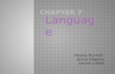 Language Hayley Bunnell Jenna Hagerty Lauren Lubitz.