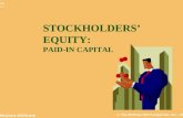© The McGraw-Hill Companies, Inc., 2002 McGraw-Hill/Irwin Slide 11-1 STOCKHOLDERS’ EQUITY: PAID-IN CAPITAL.