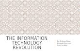 THE INFORMATION TECHNOLOGY REVOLUTION By: Brittney Greer, Amanda Forst, and Curticha Felix.