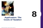 Copyright © 2006 Nelson, a division of Thomson Canada Ltd. 8 Application: The Costs of Taxation.