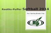 Reeths-Puffer Softball 2014 Our Spring Break Trip.