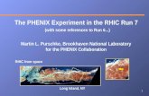 1 The PHENIX Experiment in the RHIC Run 7 Martin L. Purschke, Brookhaven National Laboratory for the PHENIX Collaboration RHIC from space Long Island,