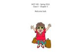 MGT 430 – Spring 2016 Class 4 – Chapter 3 Welcome back.