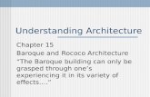 Understanding Architecture Chapter 15 Baroque and Rococo Architecture “The Baroque building can only be grasped through one’s experiencing it in its variety.
