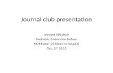 Journal club presentation Ahmed AlNahari Pediatric Endocrine Fellow McMaster Children's Hospital Oct. 2 nd 2015.
