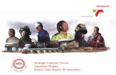 Click to edit Master title style Heading heading heading Date Strategic Customer Forum Operation Phakisa Eastern Cape Region: 04 November.