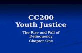 CC200 Youth Justice The Rise and Fall of Delinquency Chapter One.