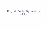 Rigid Body Dynamics (II). Bodies intersect ! classify contacts Bodies separating –v rel >  –No response required Colliding contact (Last time) –v rel.