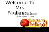 Welcome To Mrs. Faulkner’s Family & Consumer Sciences Class.