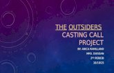 THE OUTSIDERS CASTING CALL PROJECT BY: ANICA RAMILLANO MRS. DUGGAN 2 ND PERIOD 10/19/15.